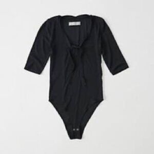 Abercrombie & Fitch Black Knit Top